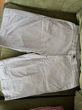 100% cotton Men's Lightweight Seersucker Pants - White Navy Pinstripe size 36